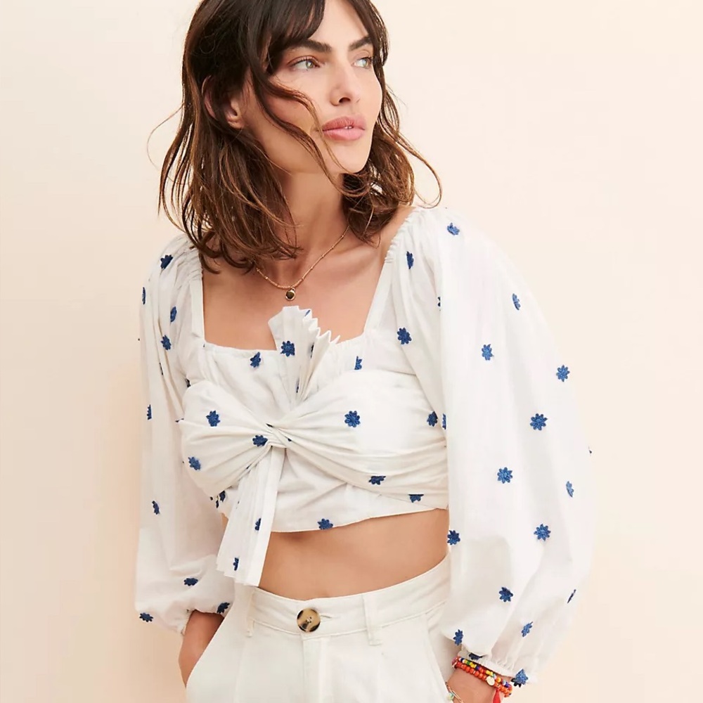 Farm Rio FARM Rio Bow Front Crop Top